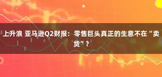 上升浪 亚马逊Q2财报：零售巨头真正的生意不在“卖货”？